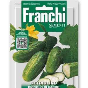 Cetriolino 'Piccolo Verde di Parigi' Gherkin Seeds for Pickling Franchi Seeds