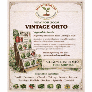 Vintage Orto 1928 Italian Heirloom Vegetable Seed Bundle by BloomySeeds – Franchi Sementi 1783 – Open Pollinated Non GMO Seeds Ireland